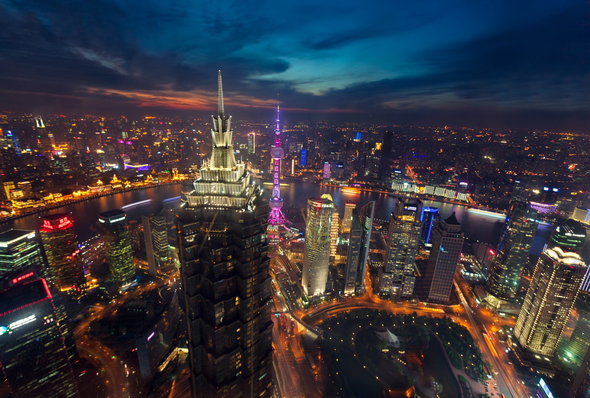 Stunning Shanghai Skyline Wallpaper