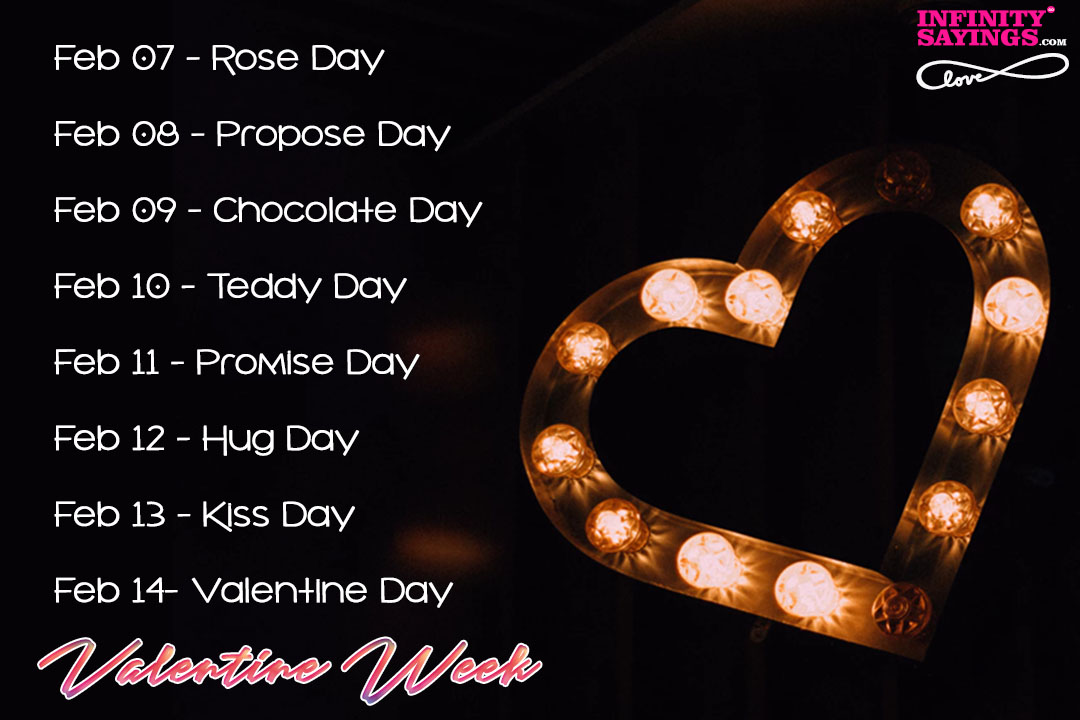 Valentine Week List Dates Schedule Rose Day Propose