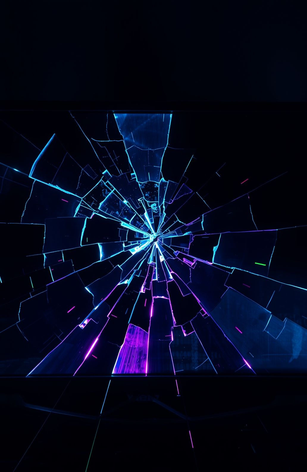 Broken Tv Screen Wallpaper