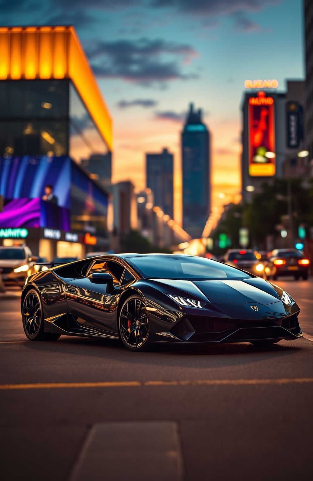 Black Lamborghini Wallpaper