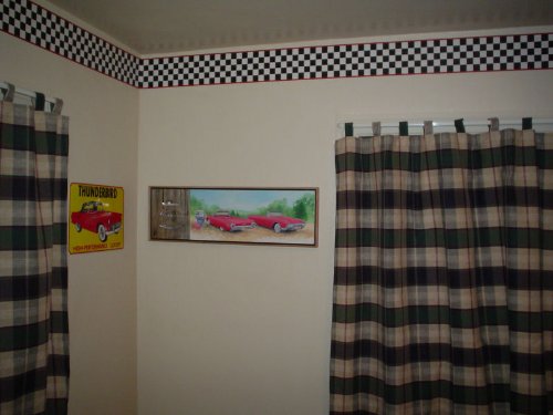 Checkered Flag Cars Nascar Wallpaper Border 6 Inch Red Edge   HOME