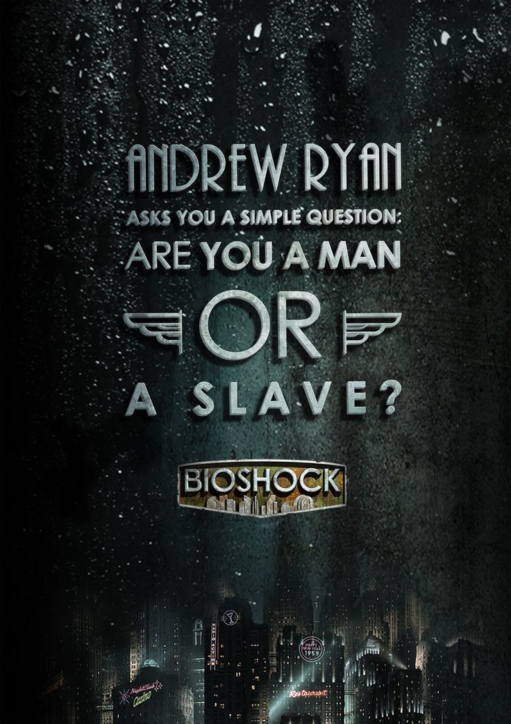 Bioshock Poster Typography iPhone Wallpaper Fan Art