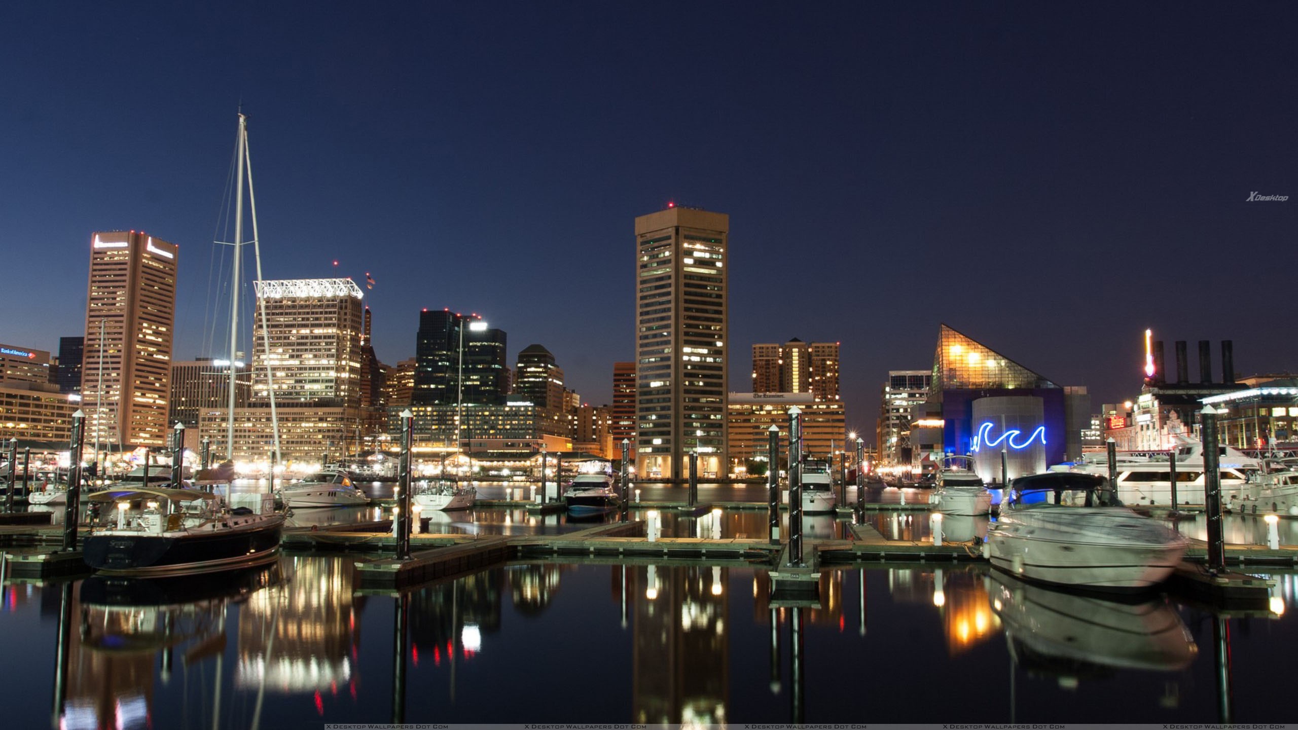 Baltimore Harbor And Its Attractions Are Waiting For You Wallpaper