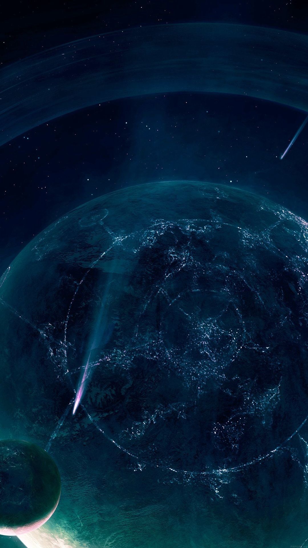 Blue Galaxy iPhone Wallpaper On