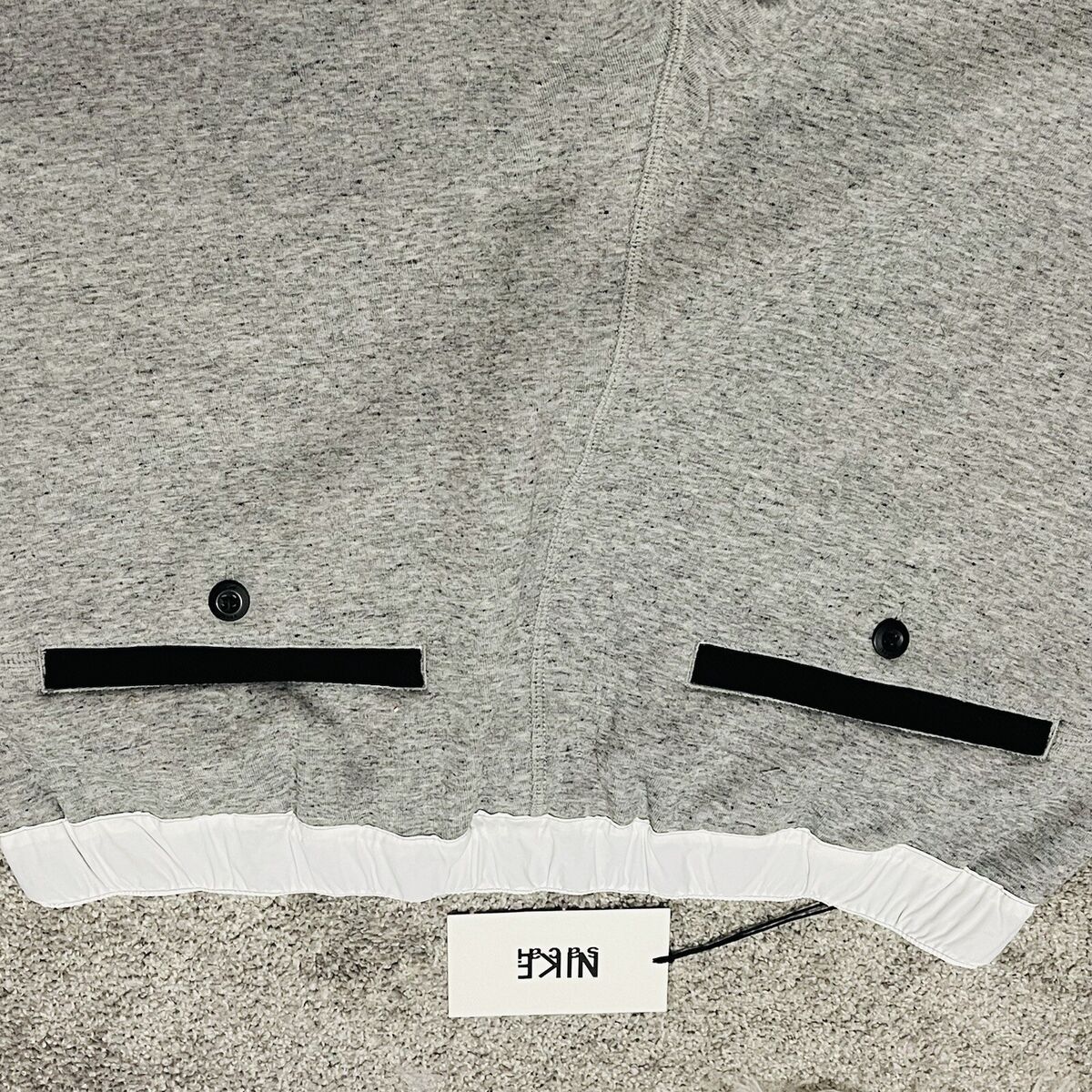 Men S Size L Rare Nike X Sacai Fleece Pant Dark Grey Heather