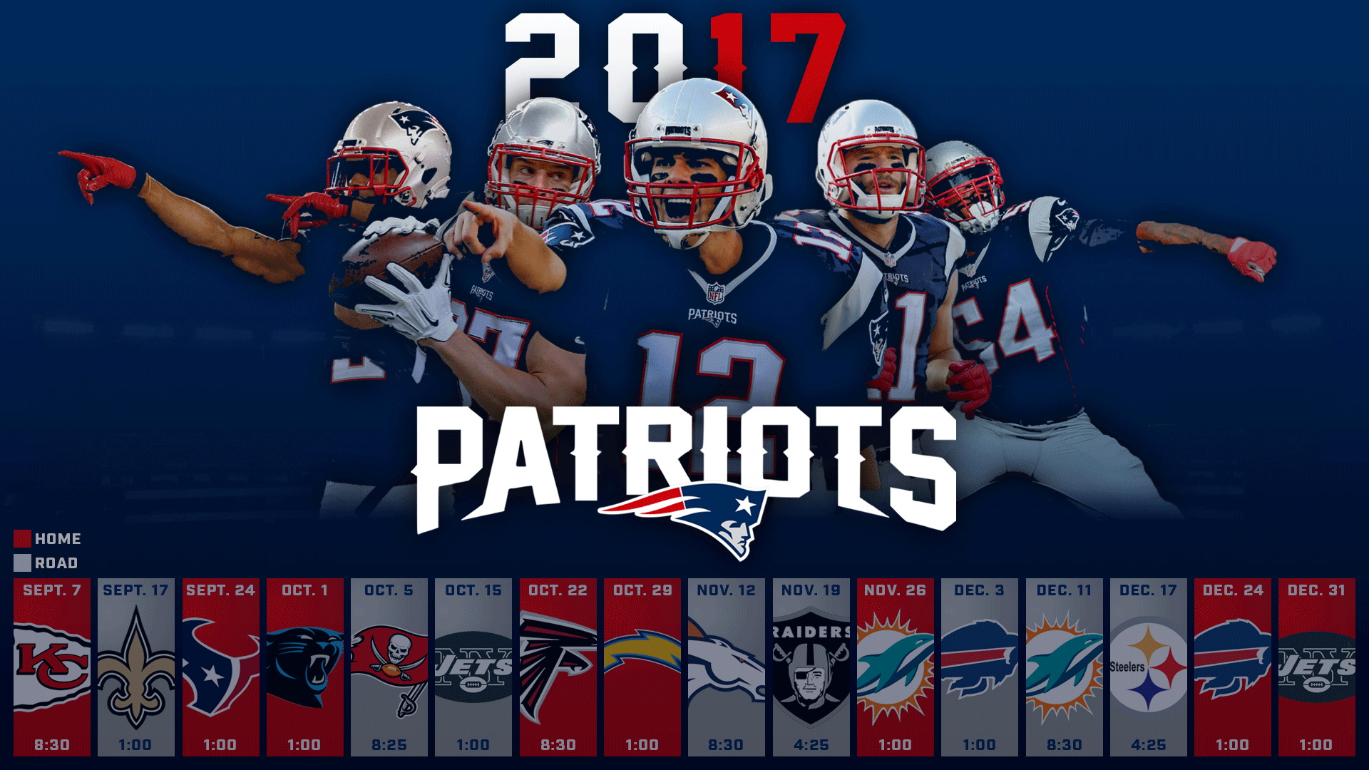 Patriots Schedule Background