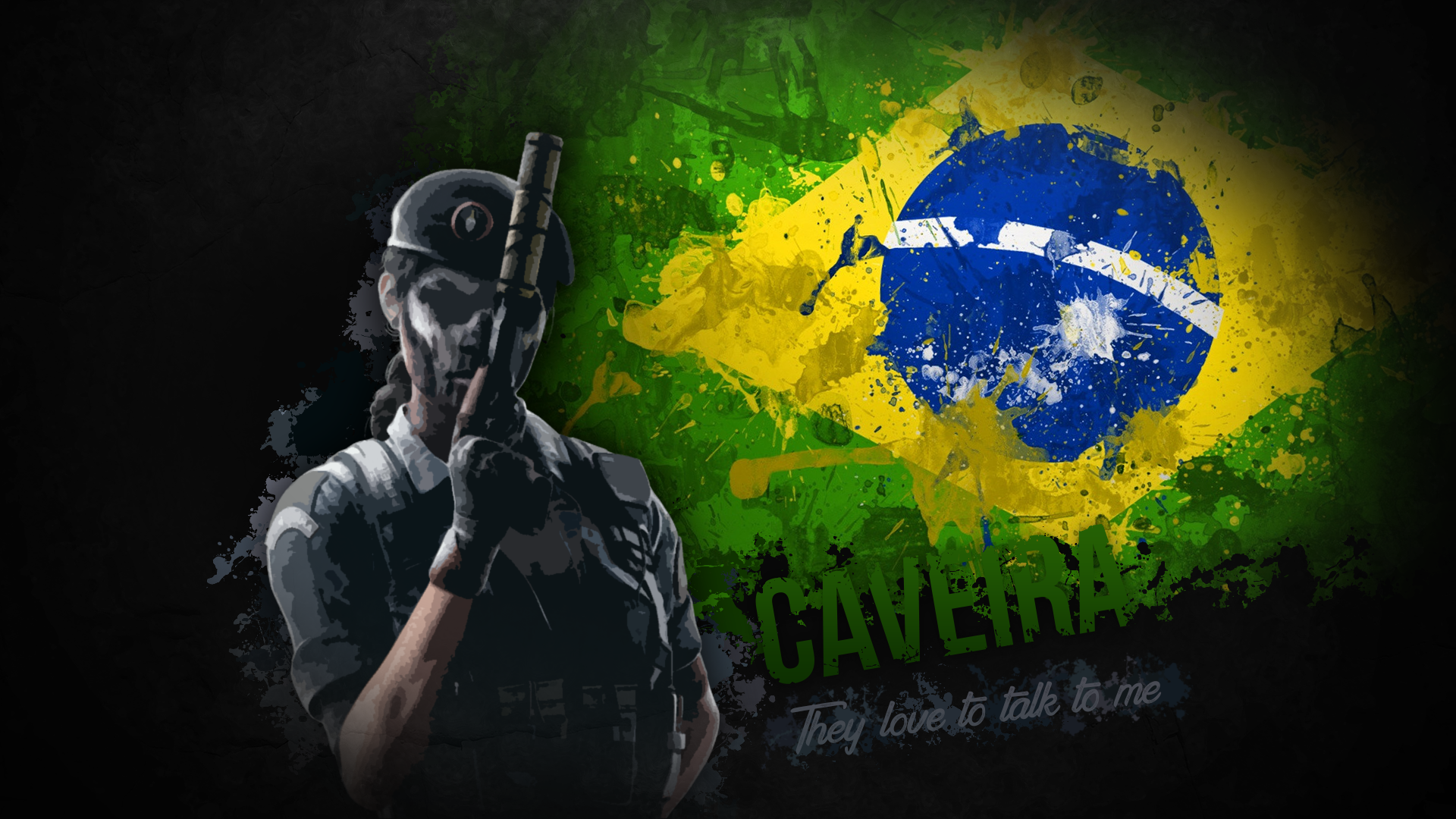 Couldn T Find Any Good Caveira Wallpaper So I Made One Myself
