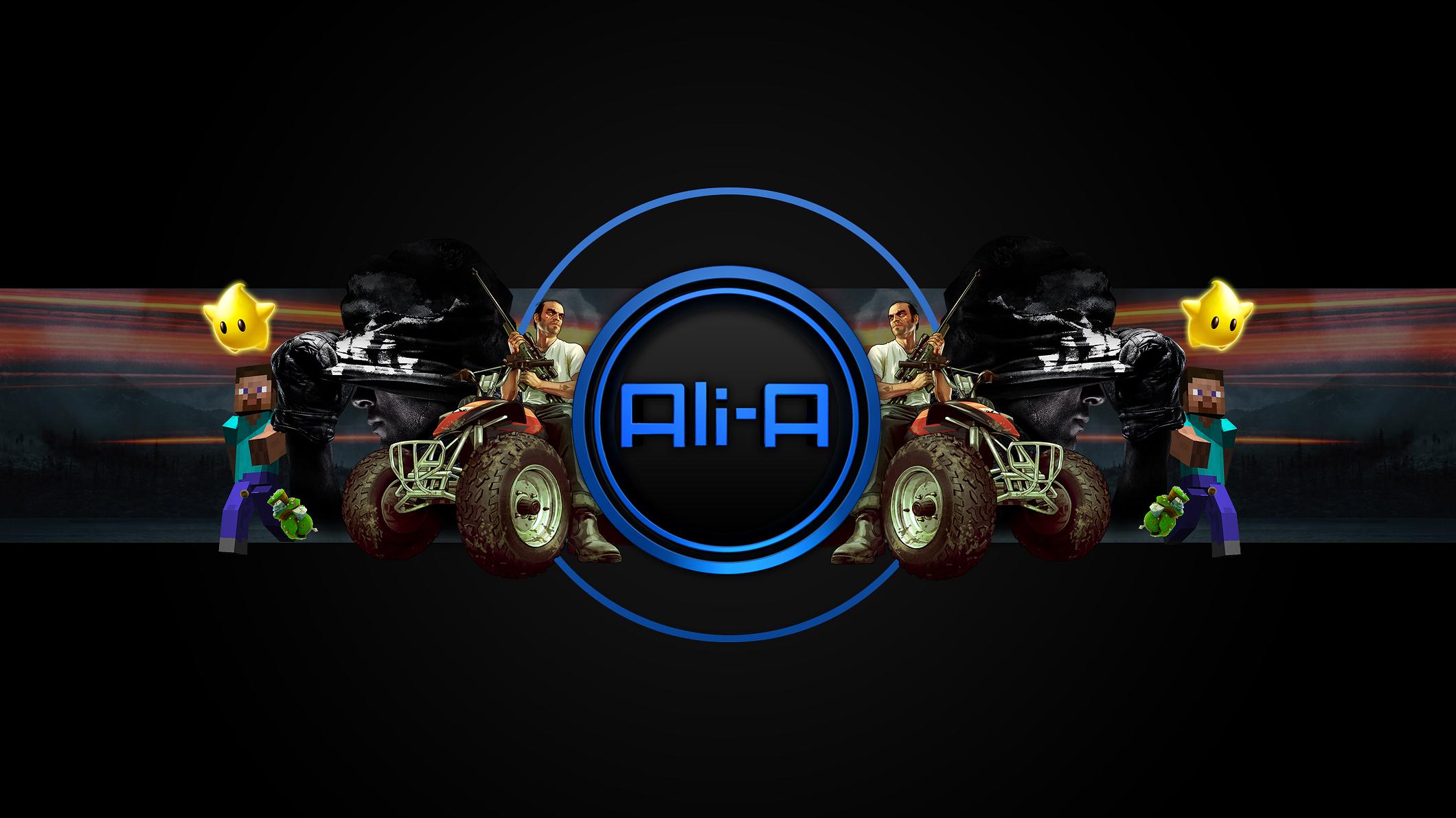 Ali A New Gaming Channel Background Submission by skinstyles on