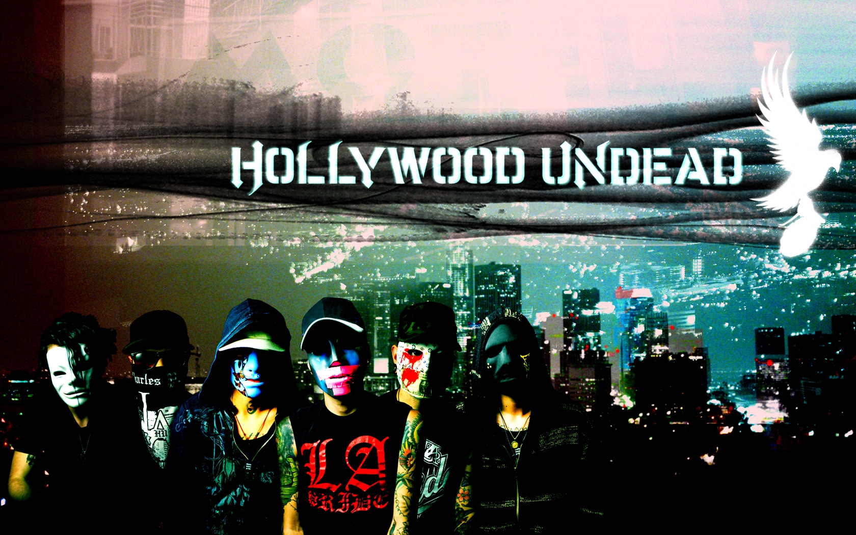  hollywood undead hd wallpaper color palette tags hollywood undead