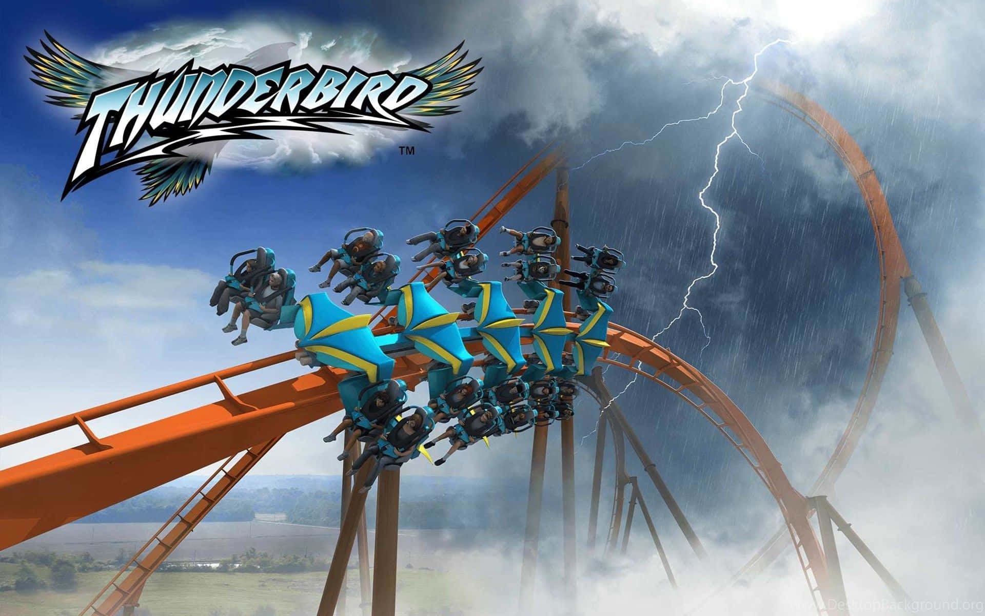 Roller Coaster Background Wallpaper