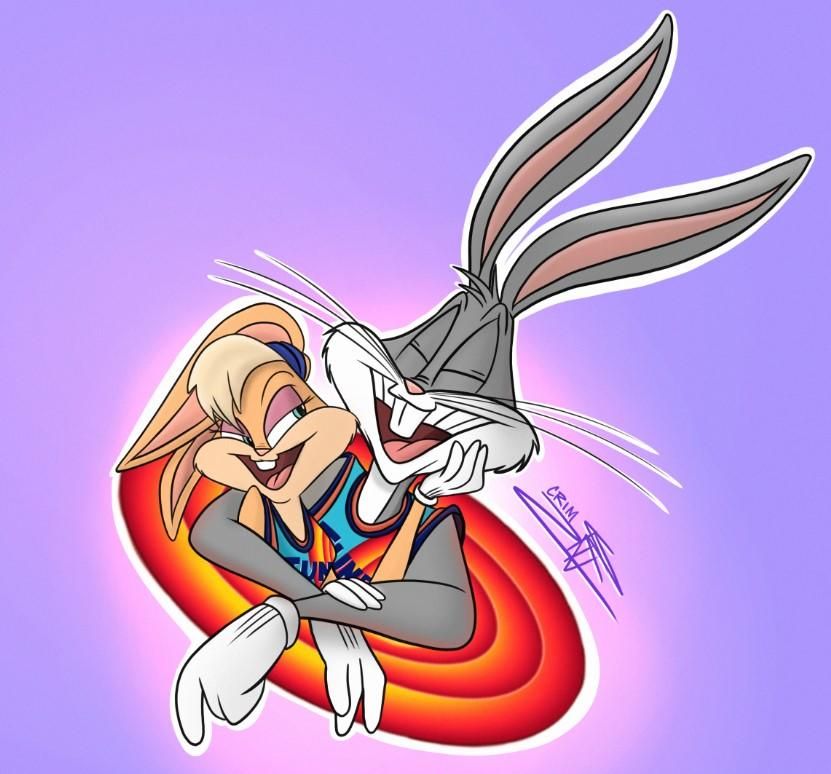 Bugs Bunny And Lola Space Jam In Drawing