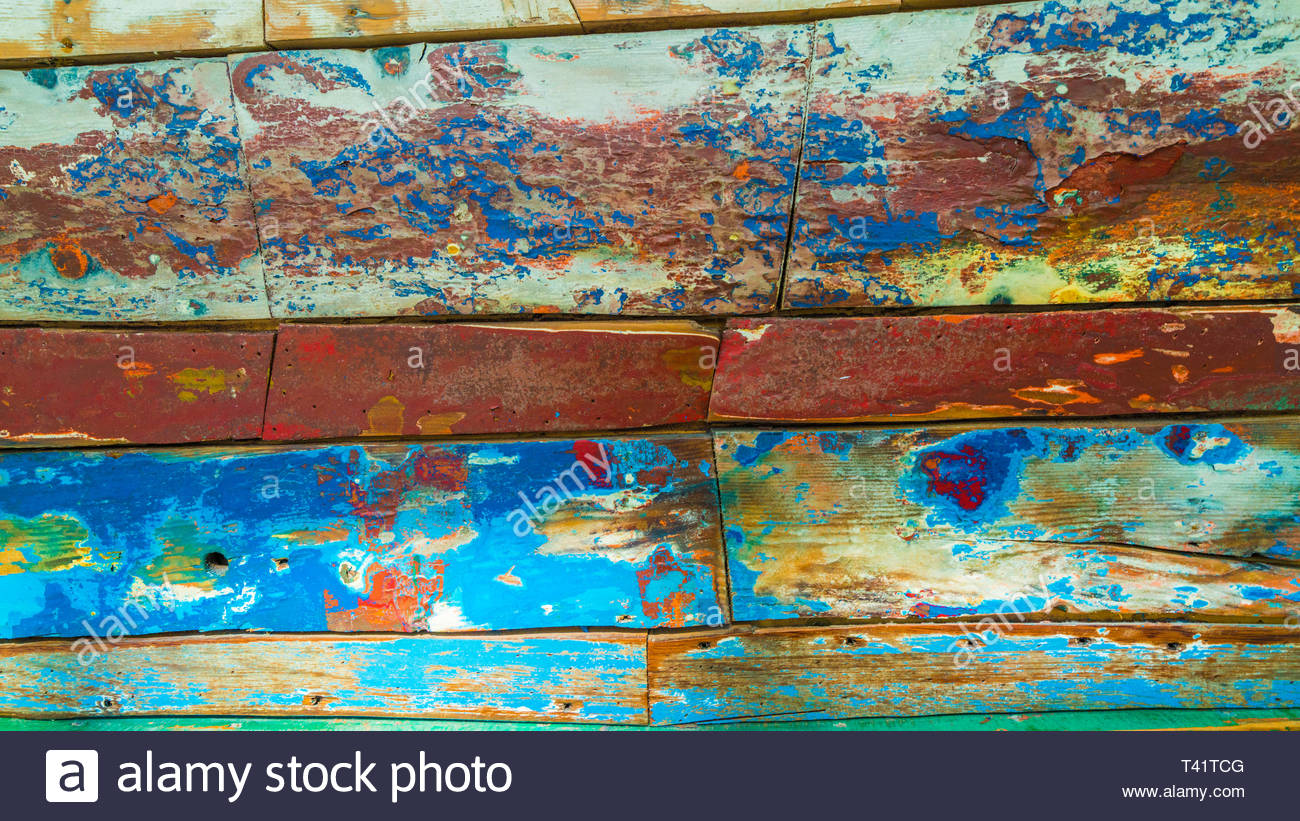 Rustic And Abstract Texture Wooden Colored Background Stock Photo