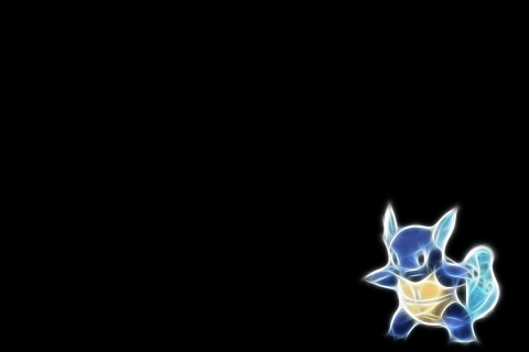 Screenheaven Pokemon Wartortle Black Background Desktop