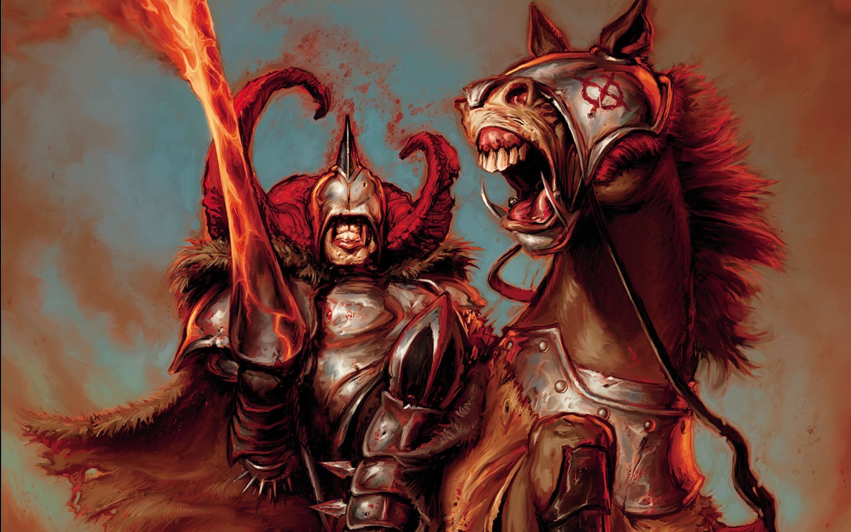 Evil Warrior Wallpaper Metal Fantasy Heavy