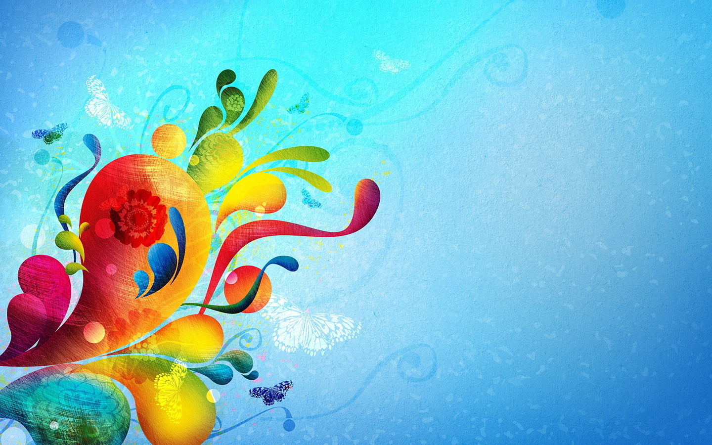 Wallpaper Graphic Design Bright Color Background 3d Widescreen