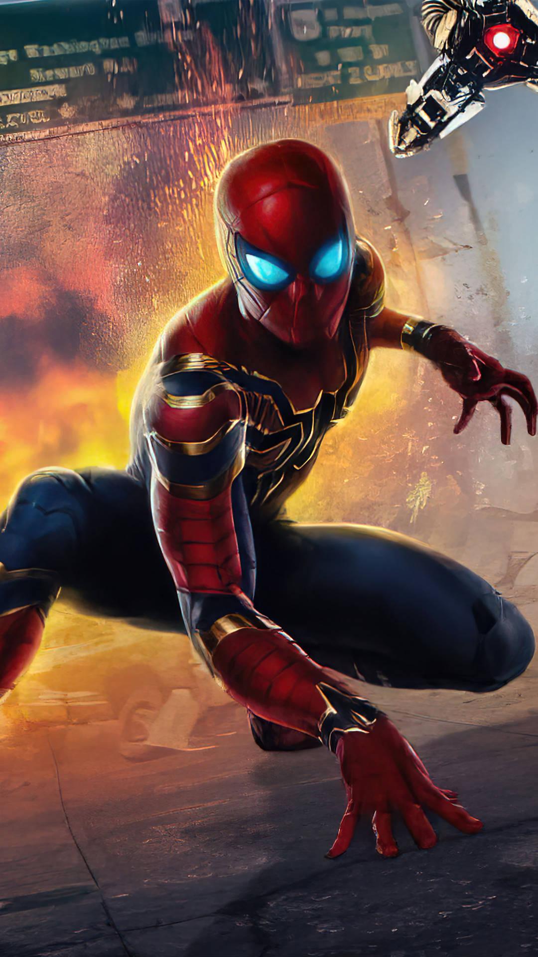 Spider Man Explosion 4k HD Mobile Wallpaper