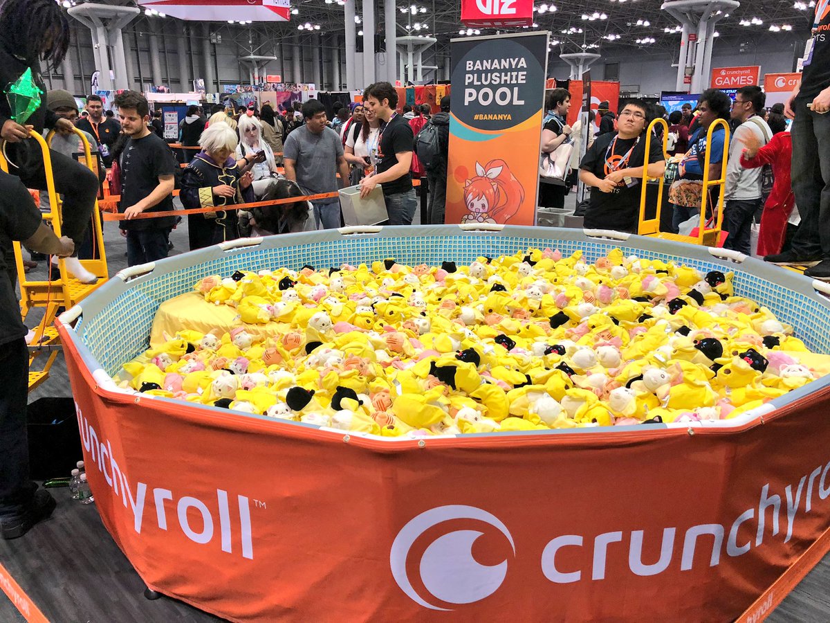 Crunchyroll On Our Bananya Pool And Pop Up Shop Open In