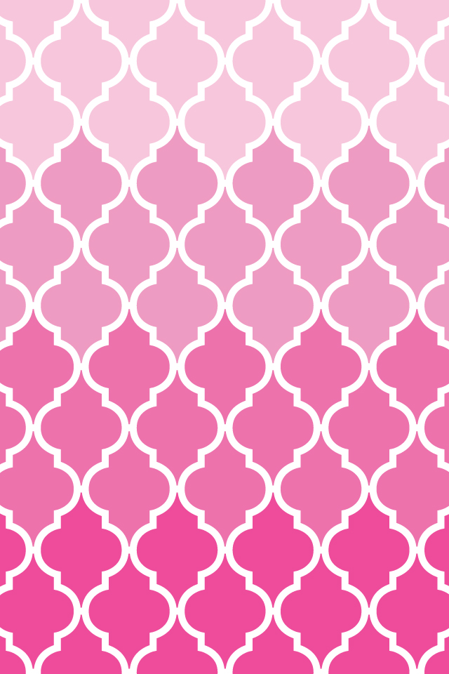    Printables BackgroundsWallpapers QuatrefoilOmbre Pink Aqua