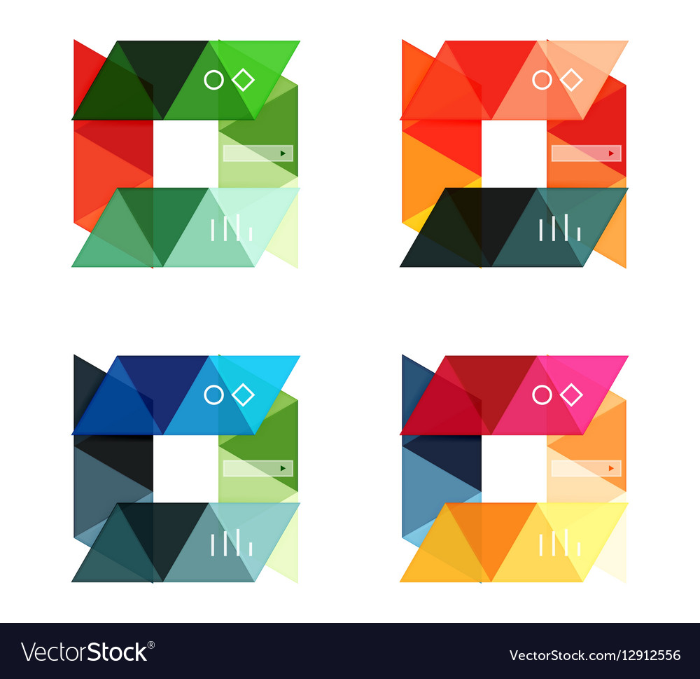 Blank Triangle Infographic Background Royalty Vector
