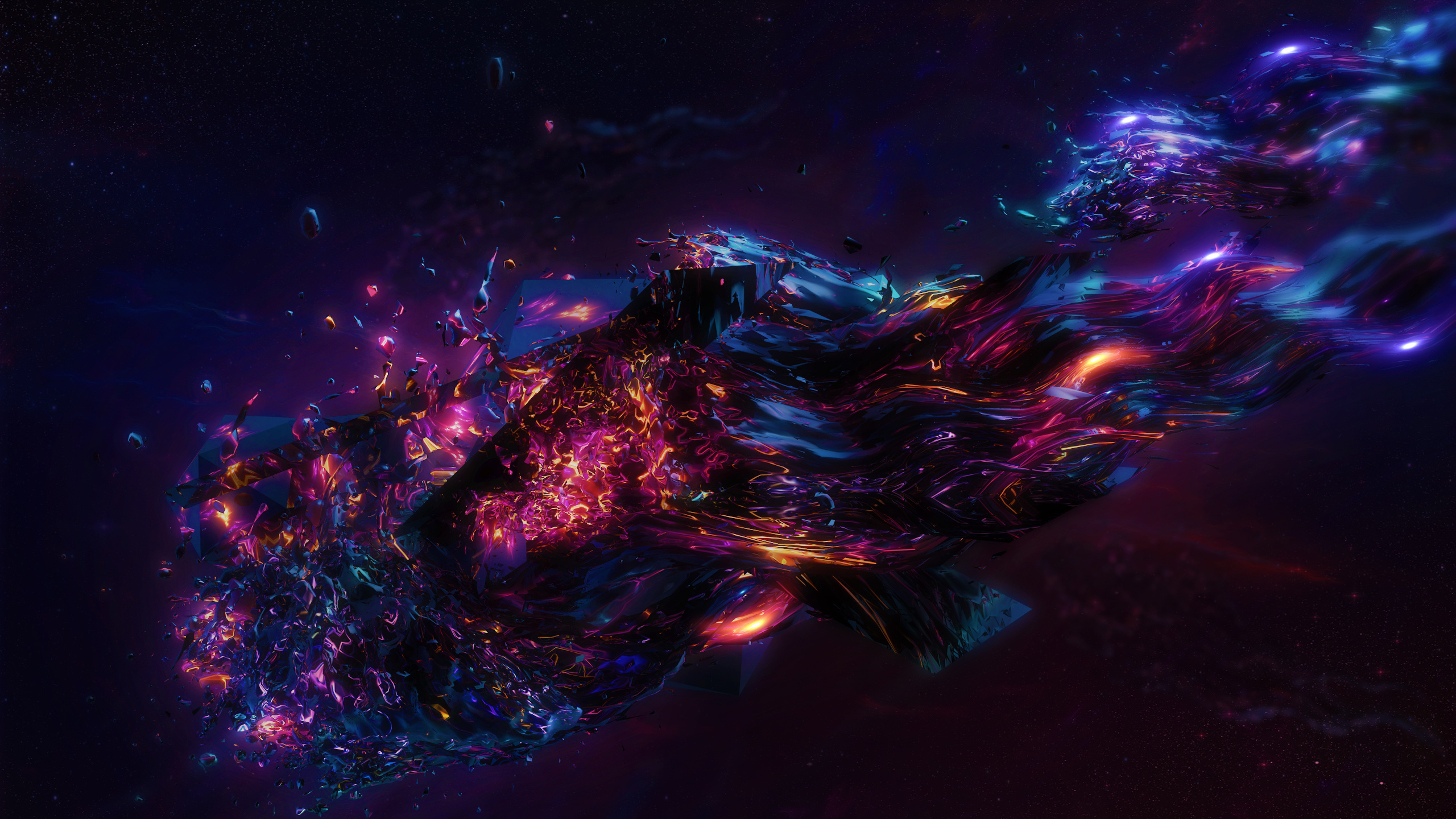 Colorful Abstract 3d Graphics 1440p Resolution HD 4k Wallpaper