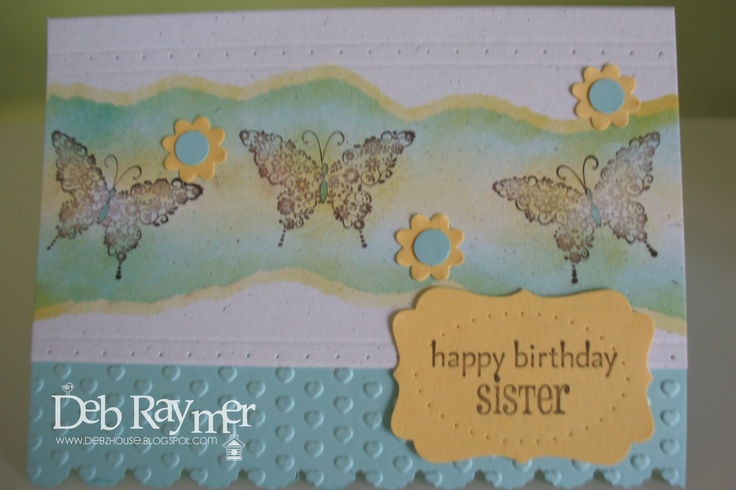 Faux Torn Paper Edge Technique Stampin Up Card Ideas Piercing