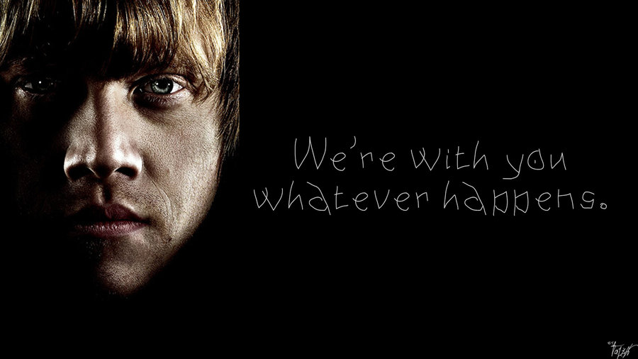 Harry Potter Wallpaper Ron Quote By Theladyavatar