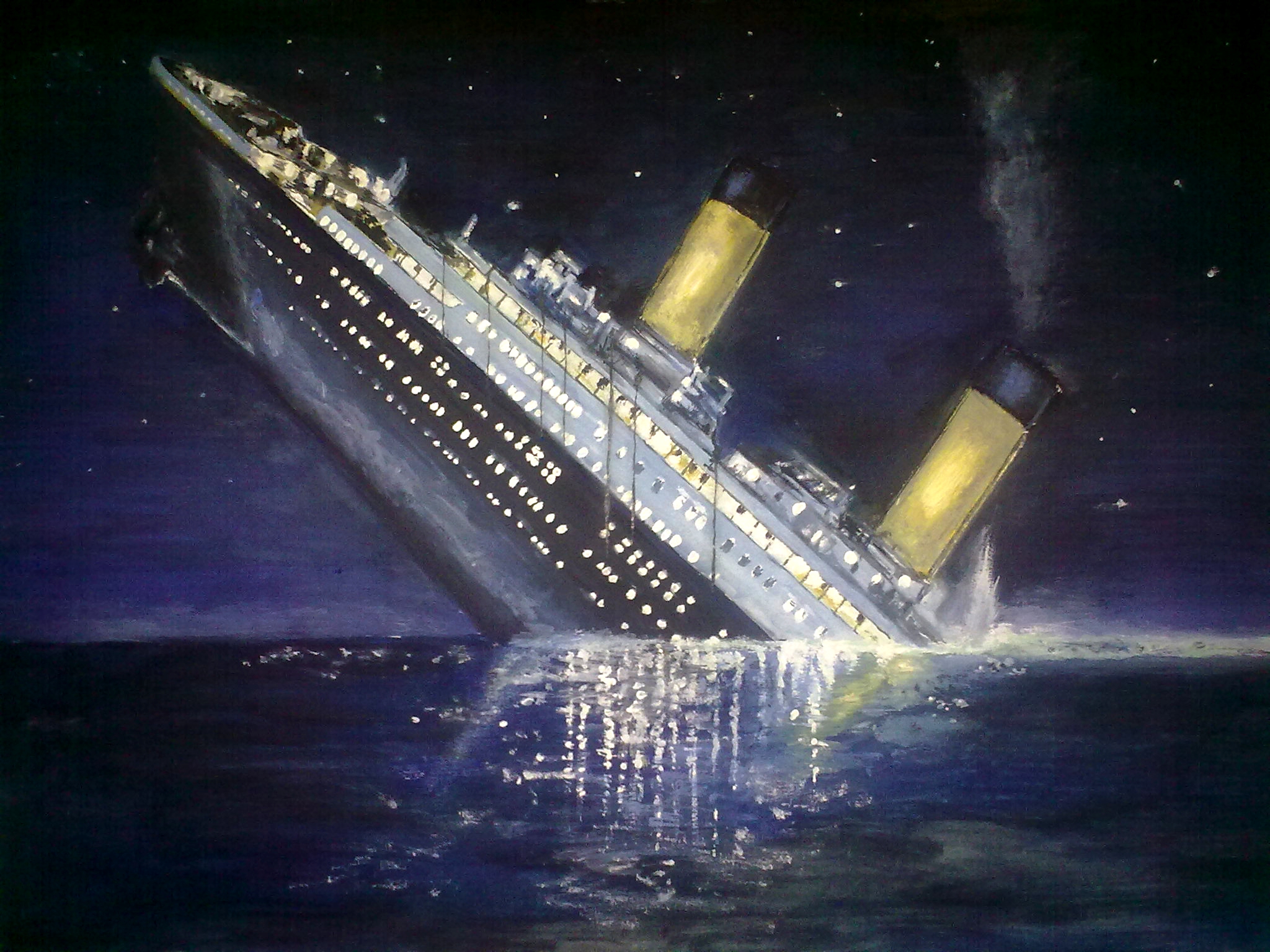 Titanic Sinking Wallpaper HD Background