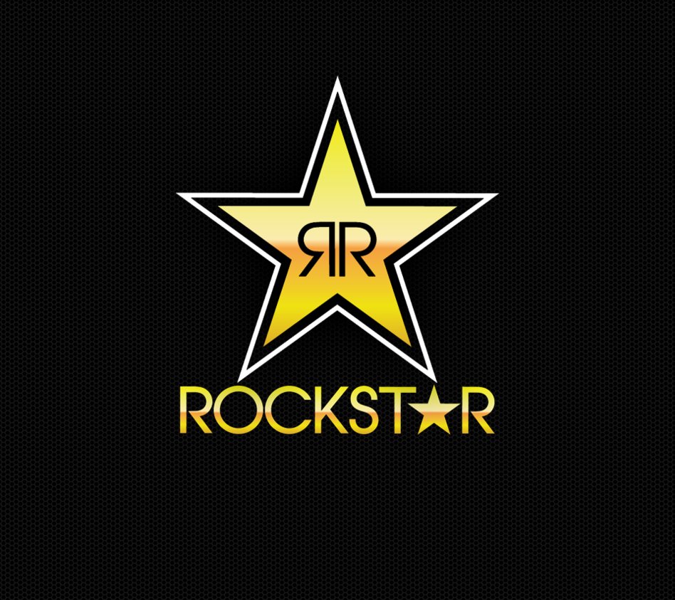 HD Rockstar Logo Wallpaper Energy Drink