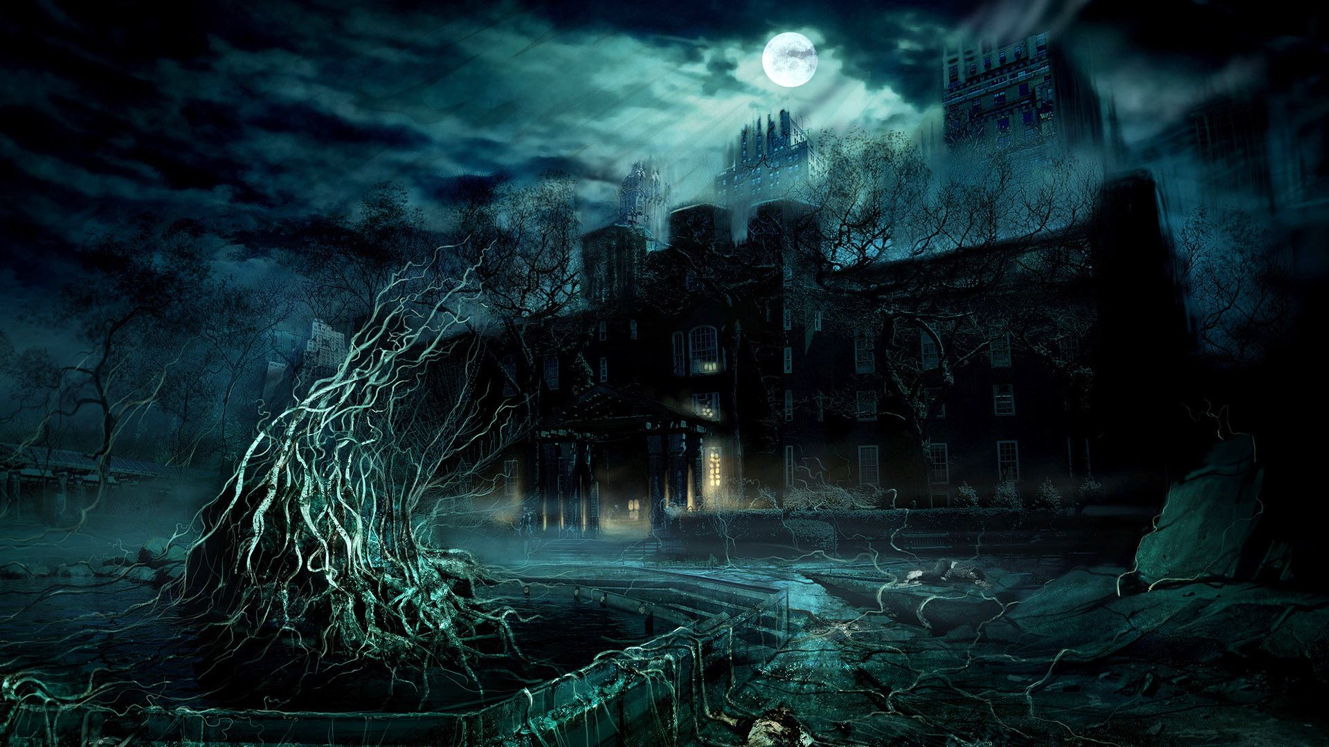 Gothic Dark Art 3D Fantasy Places HD picture nr 47797 1920x1080