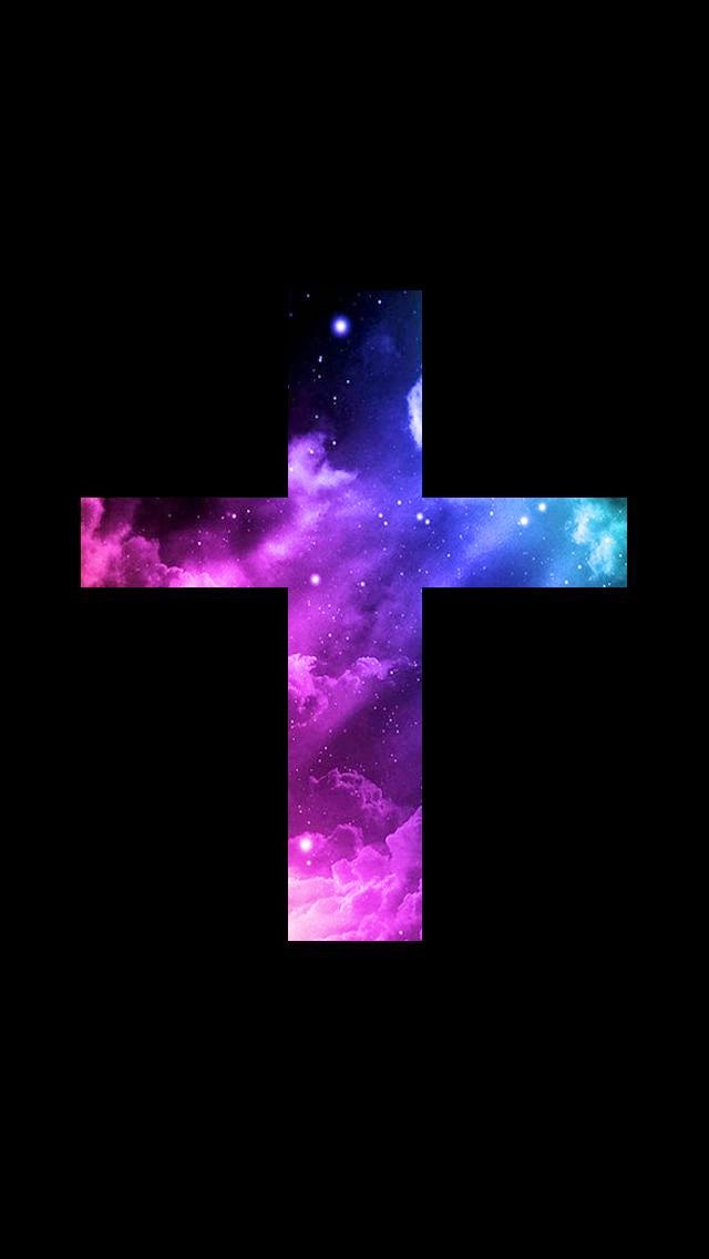Lovedandsign For Phone Jesus Cross Galaxy Wallpaper