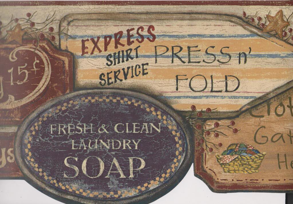 🔥 Free download Laundry Signs Country Wallpaper Border York CT1802BD eBay [1024x714] for your