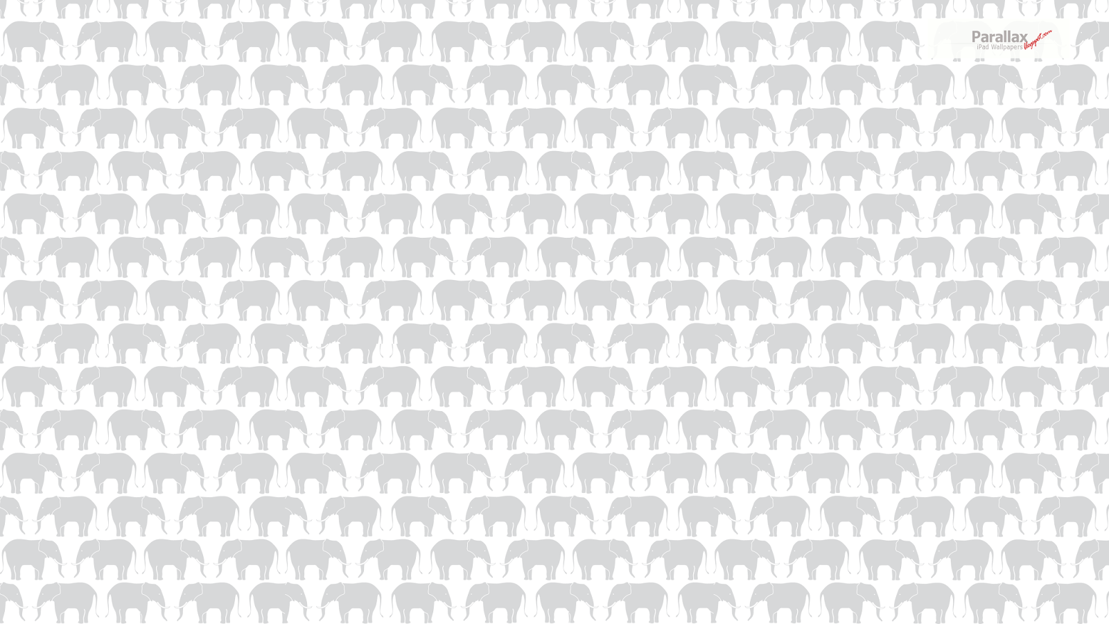 Elephant Pattern Background Parallax iPad Wallpaper