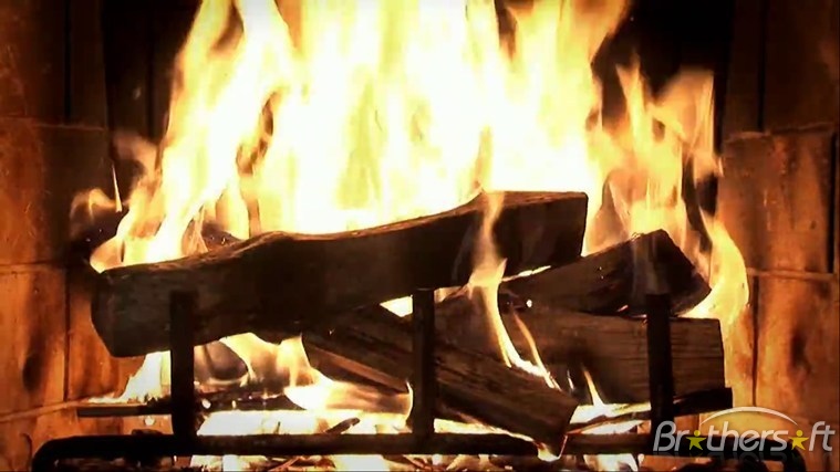 burning fire screensaver