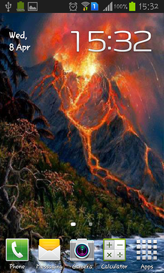 Volcano Live Wallpaper For Android Tablet