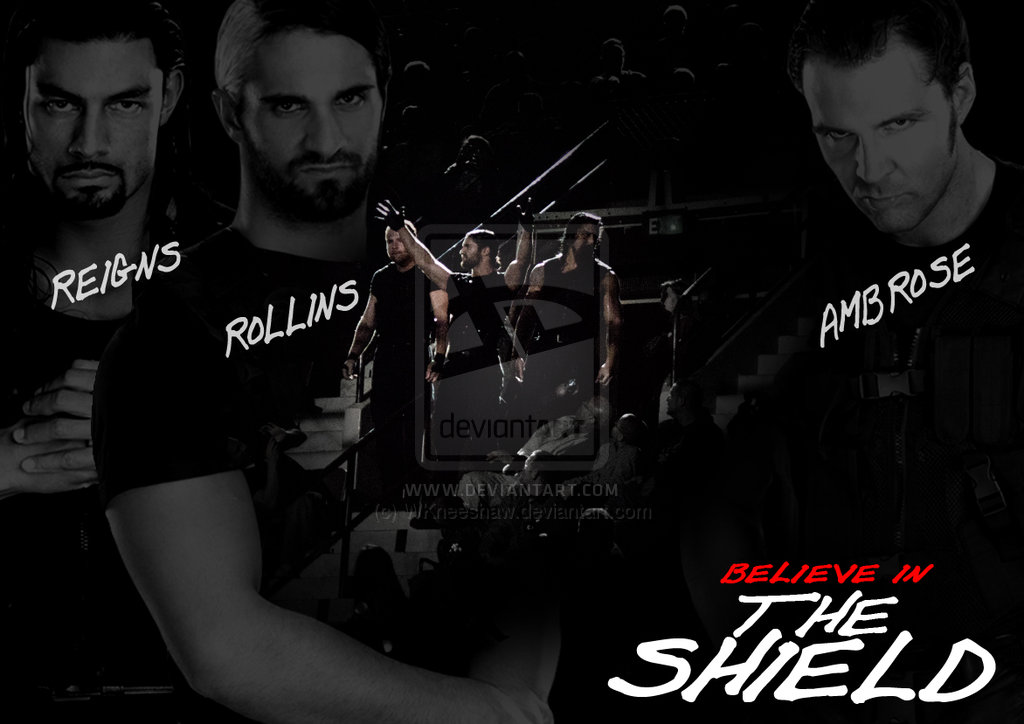 The Shield poster   WWE by WKneeshaw on