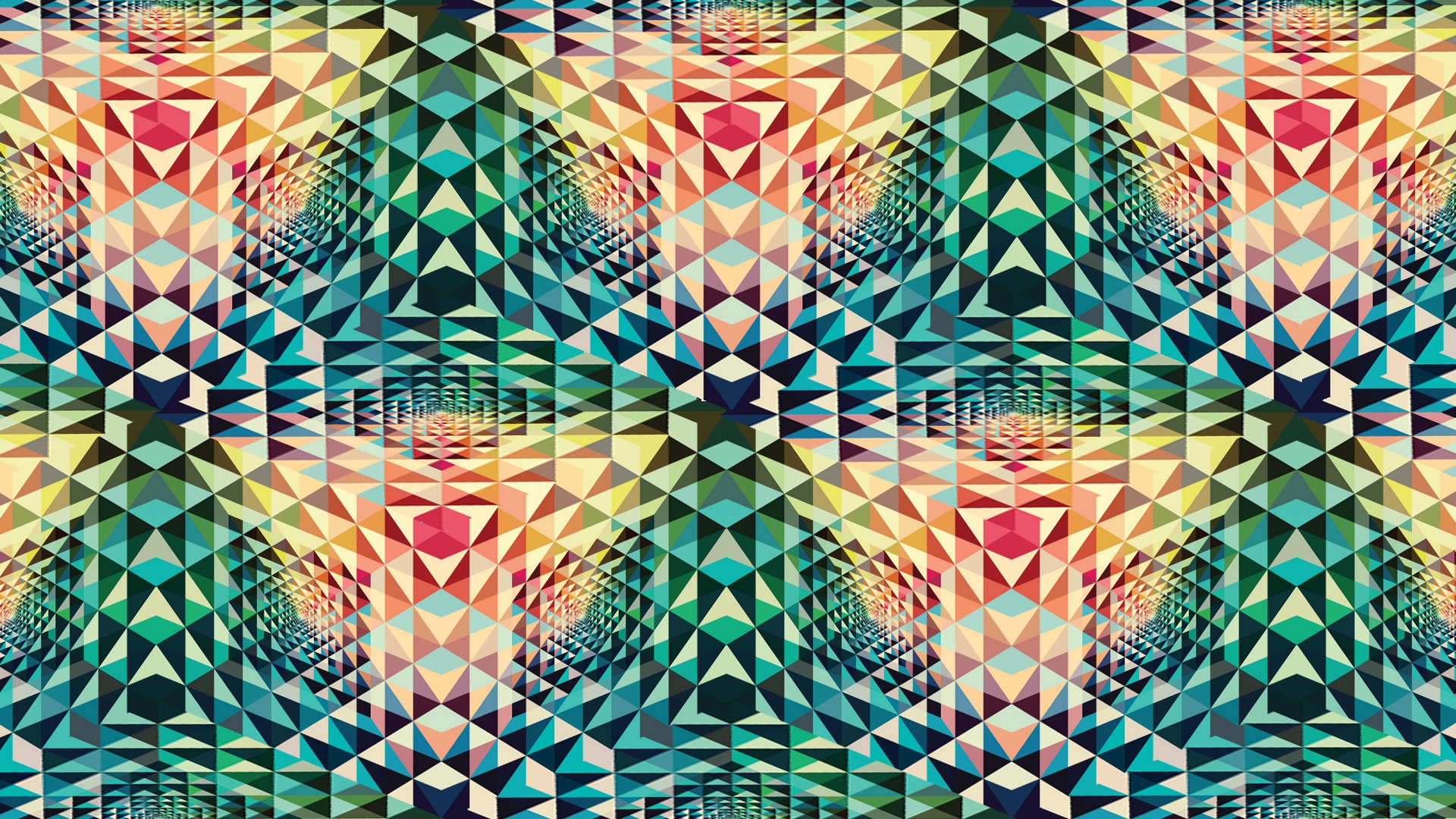 Wallpaper Kaleidoscope Patterns Colorful Shape