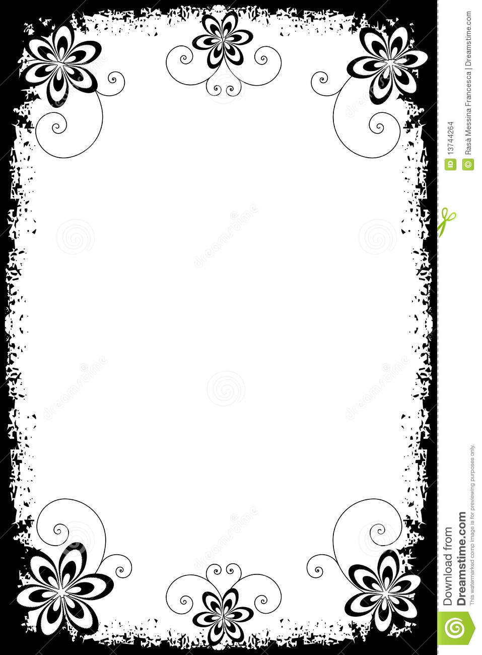 Border Designs Black And White Widescreen HD Wallpaper