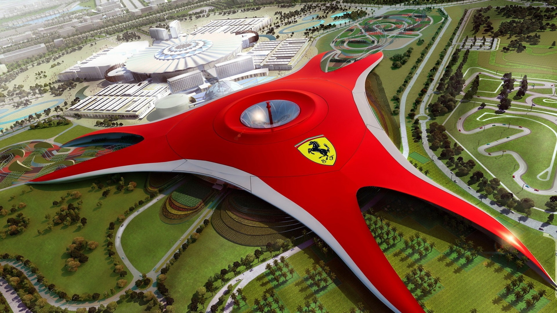 Ferrari World Abu Dhabi Branded Theme Park Hq Image