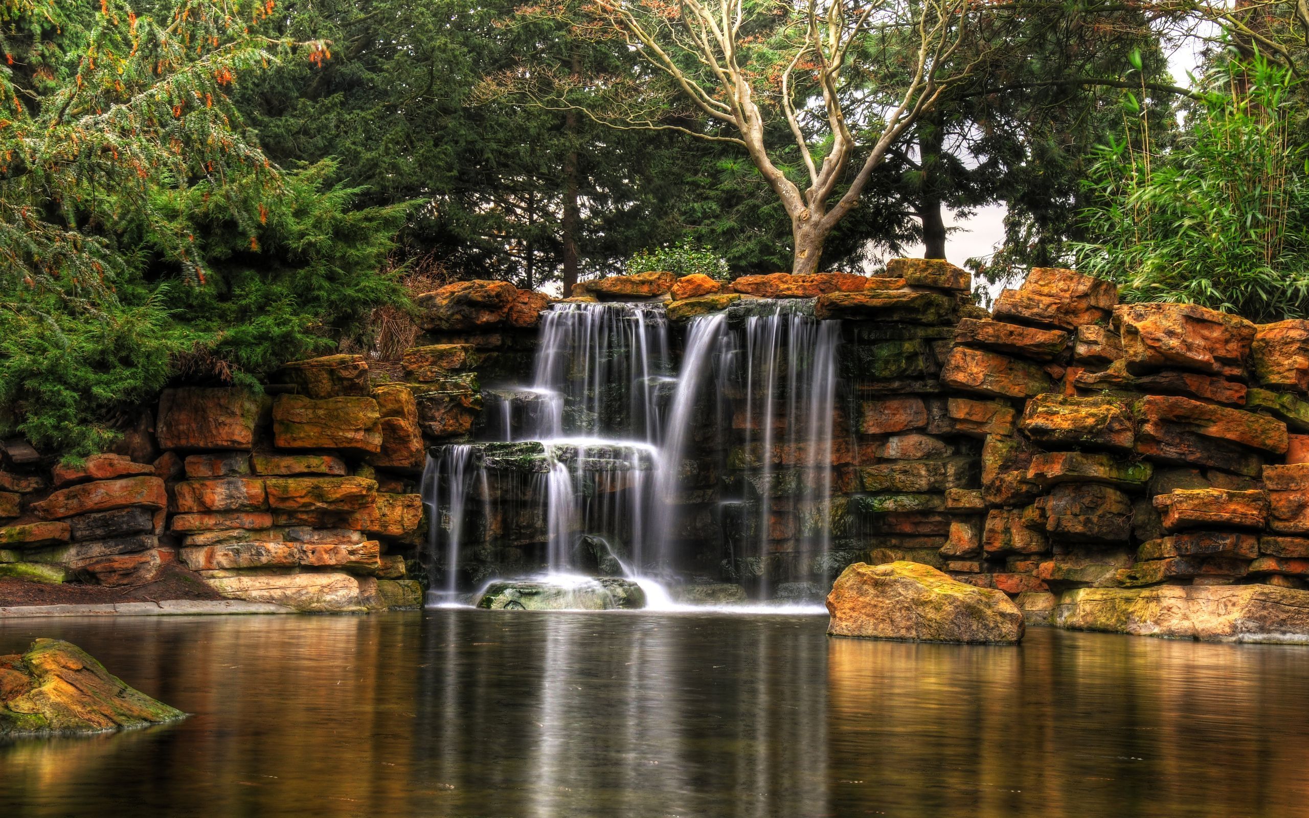 Free Waterfalls Wallpaper Nature Hdr 93531 2560x1600