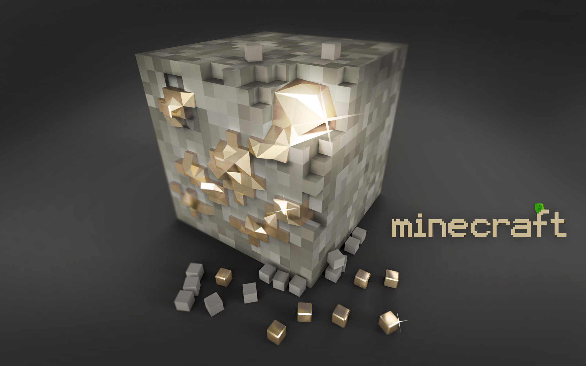 Minecraft Pictures 3d Gold Wallpaper Wallpapere Org