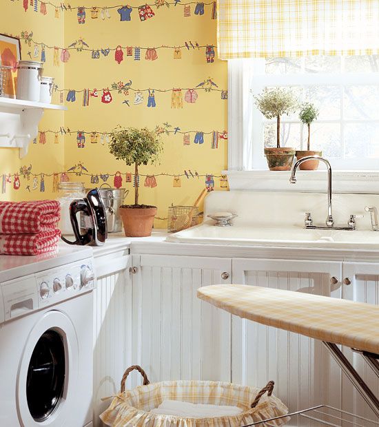 The Enchanted Home Wallpaper Adorable Laundry Room Might As Well Be
