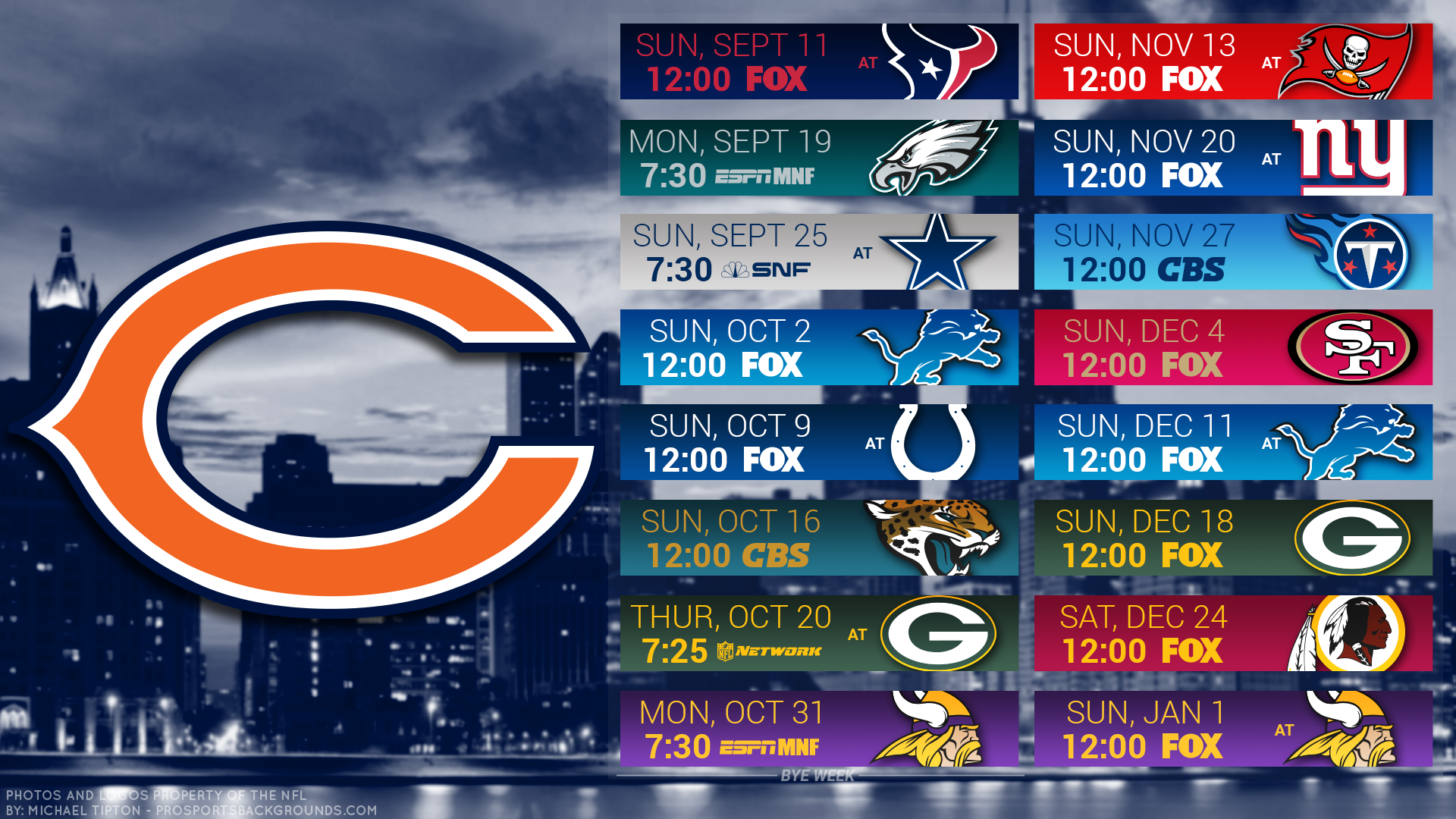 Chicago Bears Schedule Search Results Dunia Pictures