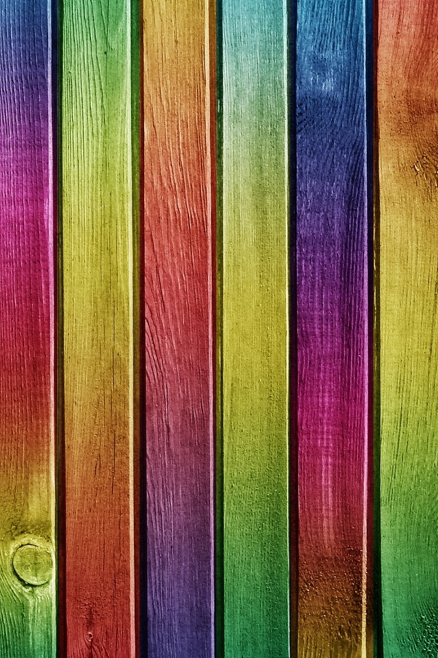 Colorful Wood Background Simply Beautiful iPhone Wallpaper