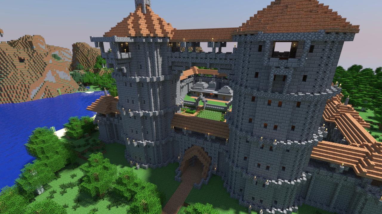 Minecraft Castle Render