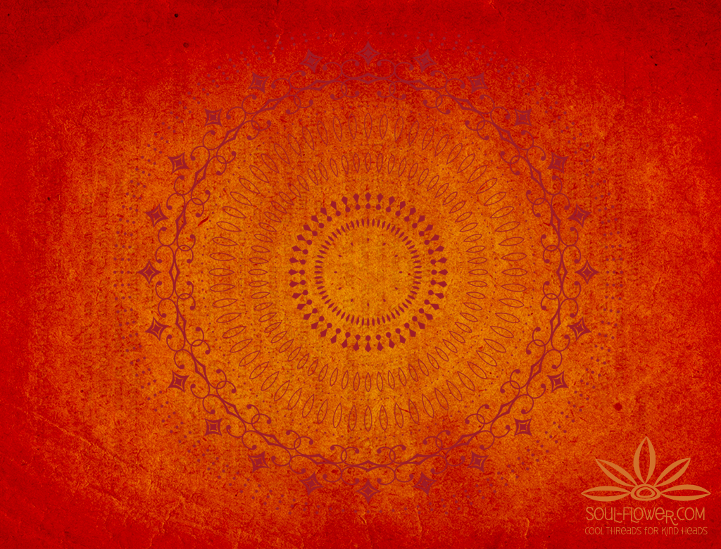Mandala Background Wallpaper Red