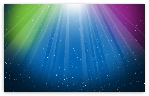Aurora Burst Blue Green Purple Colorful HD Wallpaper For Standard