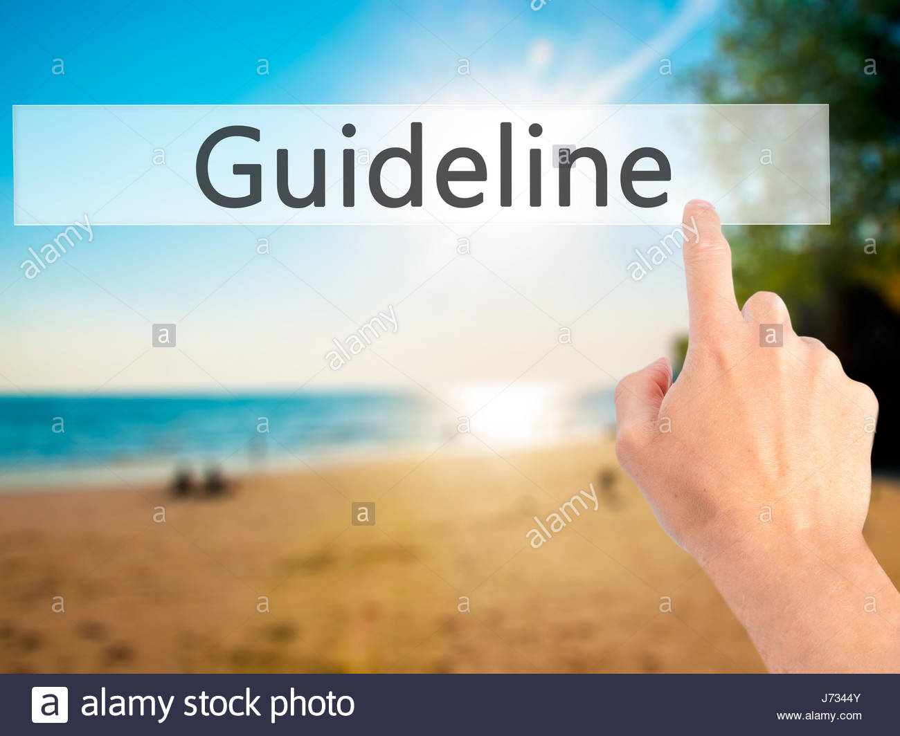 Free download Guideline Hand pressing a button on blurred background ...