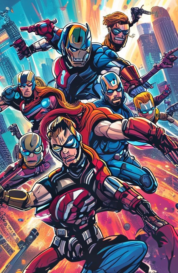Avengers Cartoon Wallpaper
