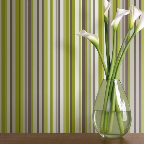 Green Stripe Wallpaper Arthouse From The Store