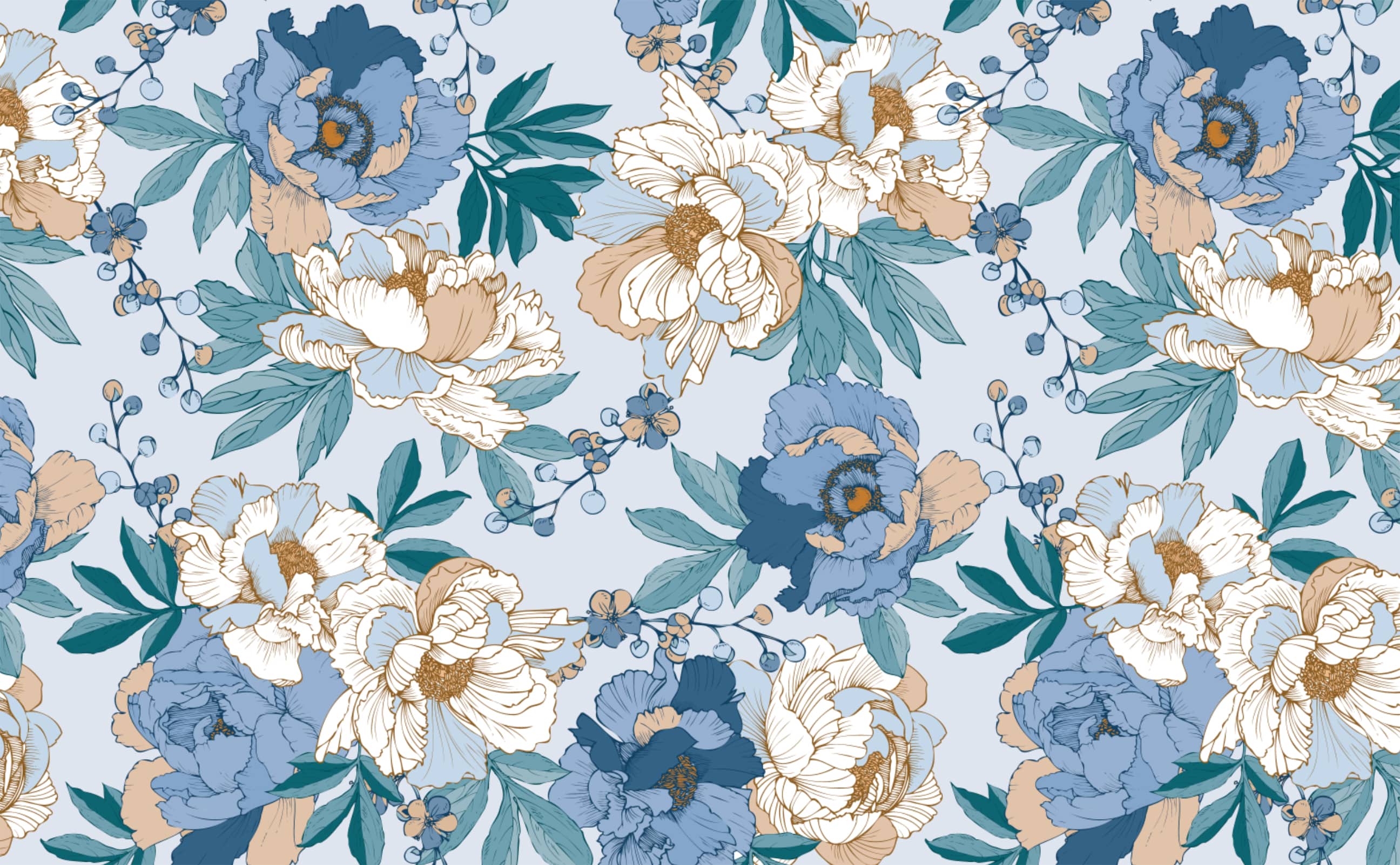 Exude Feelings Of Tranquility With Blue Wallpaper Collection